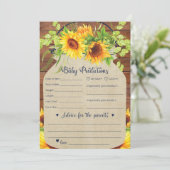 Zonnebloemvoorspellingen en advieskaart kaart (Staand voorkant)