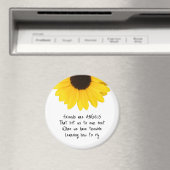 Zonnebloemvrienden zijn Angels Quote Magneet (Insitu (Vaatwasser))