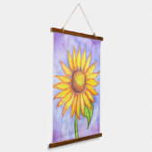 Zonnebloemwandtapijt Hangend Wandkleed (Gebogen)