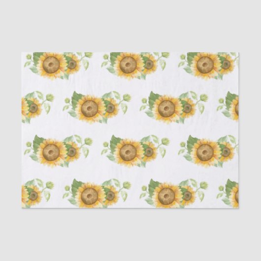 Zonnebloemweefsel Tissuepapier (Voorkant)