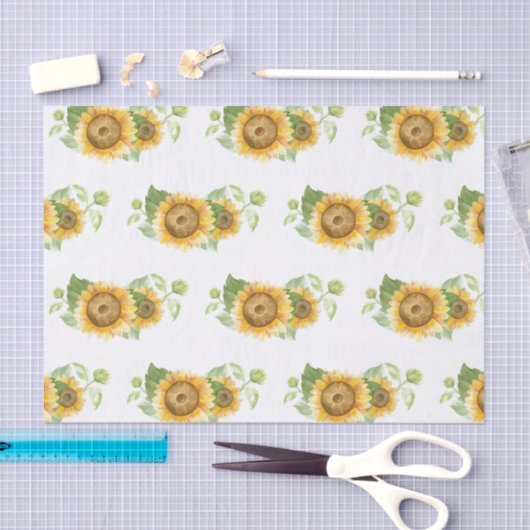 Zonnebloemweefsel Tissuepapier (Craft)