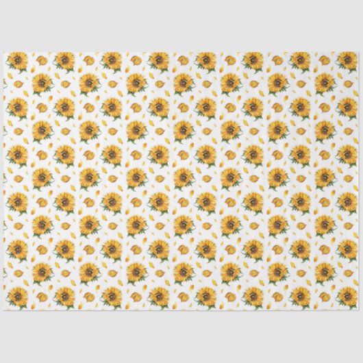 Zonnebloemweefsel Tissuepapier (Voorkant)