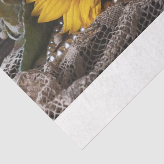 Zonnebloemweefsel Tissuepapier (Detail)