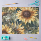 Zonnebloemweefsel Tissuepapier (Craft)