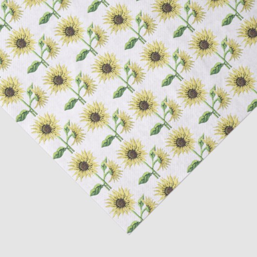 Zonnebloemweefsel Tissuepapier (Detail)