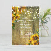 Zonnebloemwei | Rustieke bloemdesign Kaart (Staand voorkant)