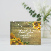 Zonnebloemweide | Rustieke bloemdesign Briefkaart (Staand voorkant)