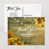Zonnebloemweide | Rustieke bloemdesign Briefkaart (Voorkant / Achterkant)
