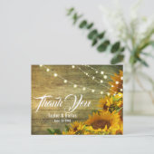 Zonnebloemweide | Rustieke bloemdesign Briefkaart (Staand voorkant)