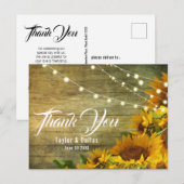 Zonnebloemweide | Rustieke bloemdesign Briefkaart (Voorkant / Achterkant)