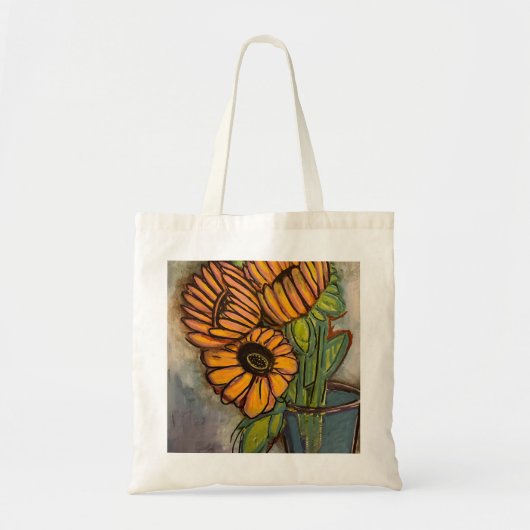 Zonnebloemwinkel Tote Bag (Voorkant)