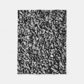 Zonnebloemzaad Fleece Deken (Voorkant)