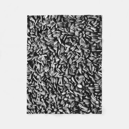 Zonnebloemzaad Fleece Deken (Voorkant)