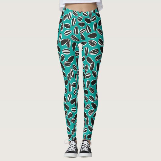 Zonnebloemzaad Leggings (Voorkant)
