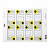 Zonnebloemzaad Packet Labels Laat Liefde Groeien (Full Sheet)