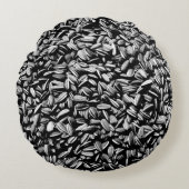 Zonnebloemzaad Rond Kussen (Voorkant)