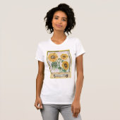Zonnebloemzaad T-shirt voor dames (Voorkant volledig)