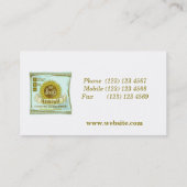 Zonnebloemzaad Visitekaartje (Achterkant)