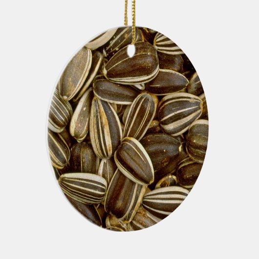 Zonnebloemzaad Witte bloemen Keramisch Ornament (Rechts)