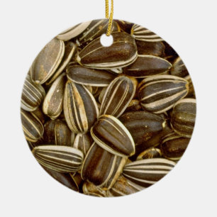 Zonnebloemzaad Witte bloemen Keramisch Ornament