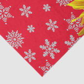 Zonnebloemzaadblauw Rood Weefpapier Tissuepapier (Detail)