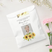 Zonnebloemzaadjes Pakket Herdenking Funeral Bedankzakje (Gezegeld)