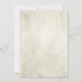 Zonnebloemzaagkaart. Rustisch trouwlijstplan Kaart (Achterkant)