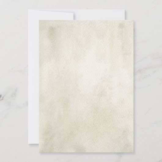 Zonnebloemzaagkaart. Rustisch trouwlijstplan Kaart (Achterkant)