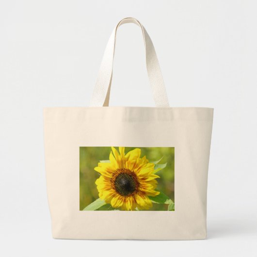Zonnebloemzak Grote Tote Bag (Voorkant)