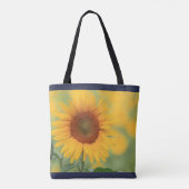 Zonnebloemzak Tote Bag (Achterkant)