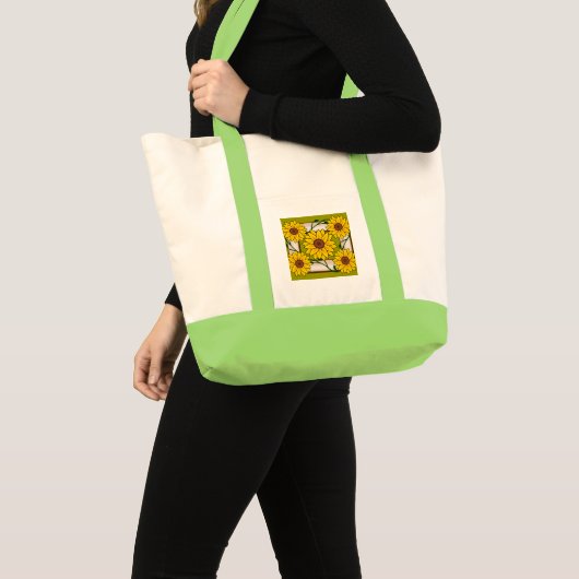 Zonnebloemzak Tote Bag (Voorkant (product))