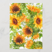 Zonnebloesadvies voor het schoenenspel advieskaart (Achterkant)