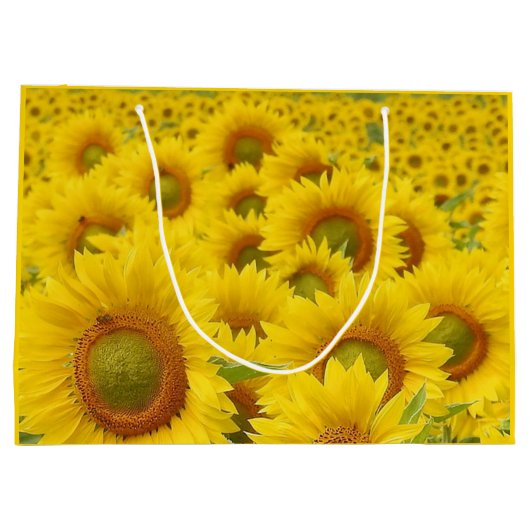 Zonnebloeschema Cadeau Groot Cadeauzakje (Achterkant)