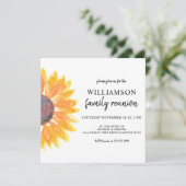 Zonnebloesgezinshereniging Kaart (Staand voorkant)