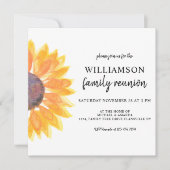 Zonnebloesgezinshereniging Kaart (Voorkant)