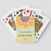 Zonnebloesgezinshereniging Pokerkaarten (Achterkant)