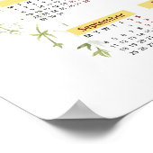 Zonnebloeskalender, kalender 2023, Yarly, Maandag Poster (Hoek)