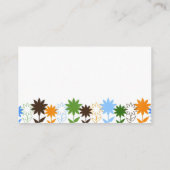 Zonnebloesschaduwen - Gepersonaliseerd Visitekaartje (Achterkant)