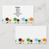 Zonnebloesschaduwen - Gepersonaliseerd Visitekaartje (Voorkant / Achterkant)