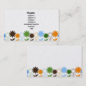 Zonnebloesschaduwen - Gepersonaliseerd Visitekaartje (Voorkant / Achterkant)