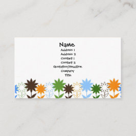 Zonnebloesschaduwen - Gepersonaliseerd Visitekaartje