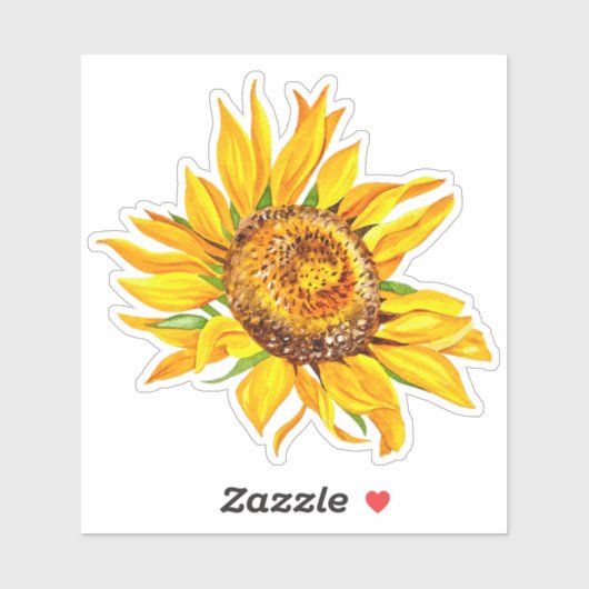 Zonnebloesticker Sticker (Vel)