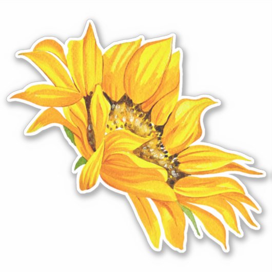 Zonnebloesticker Sticker (Voorkant)