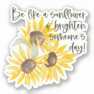 Zonnebloesticker Sticker