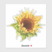 Zonnebloesticker Sticker (Vel)