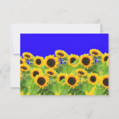 Zonnebloikaart Oekraïnse vlag - Vrijheid RSVP Kaartje (Achterkant)