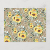 Zonneblokadvies voor Happy Couple-doucherekaart Flyer (Achterkant)