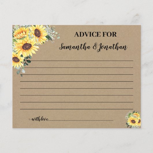 Zonneblokadvies voor Happy Couple-doucherekaart Flyer (Voorkant)