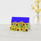 Zonneblokkaart Oekraïne Vlag Colour Freedom Peace Kaart (Gele Bloem)