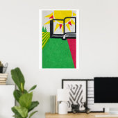Zonneboek - Luciferdoosje Print - Esthetische Muur (Thuiskantoor)